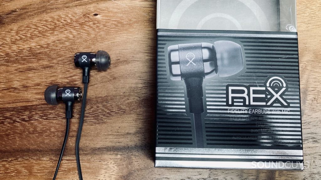 Moodlab Rex headphones on a wooden desktop