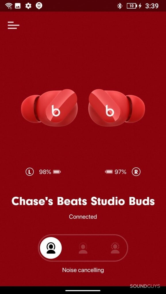 Beats Studio Buds Beats app