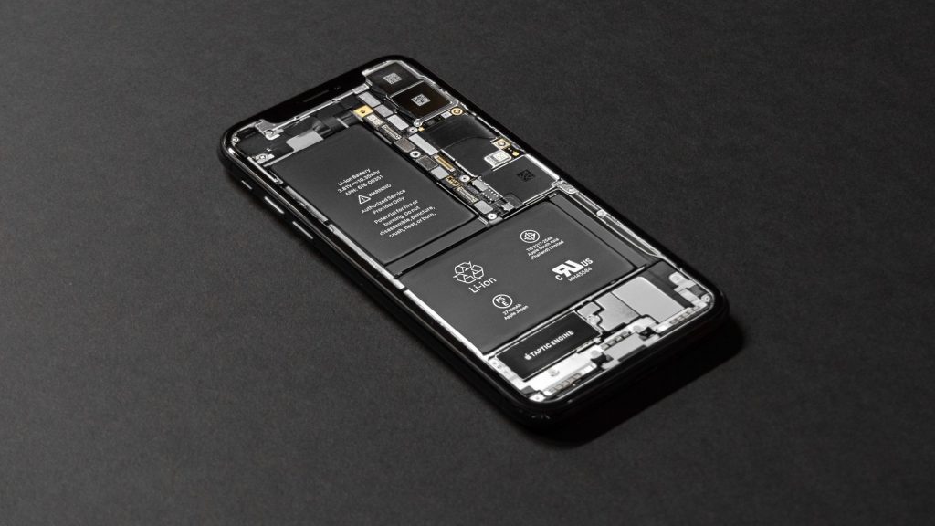 A Black Android Smartphone on Table.