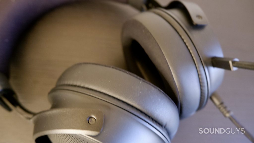 The Razer Kraken V3 ear pads and ear cups.
