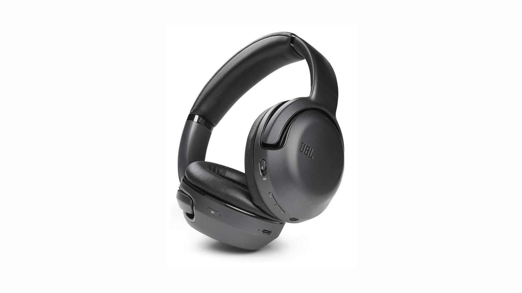 Product shot of JBL Tour One Wireless headphones.