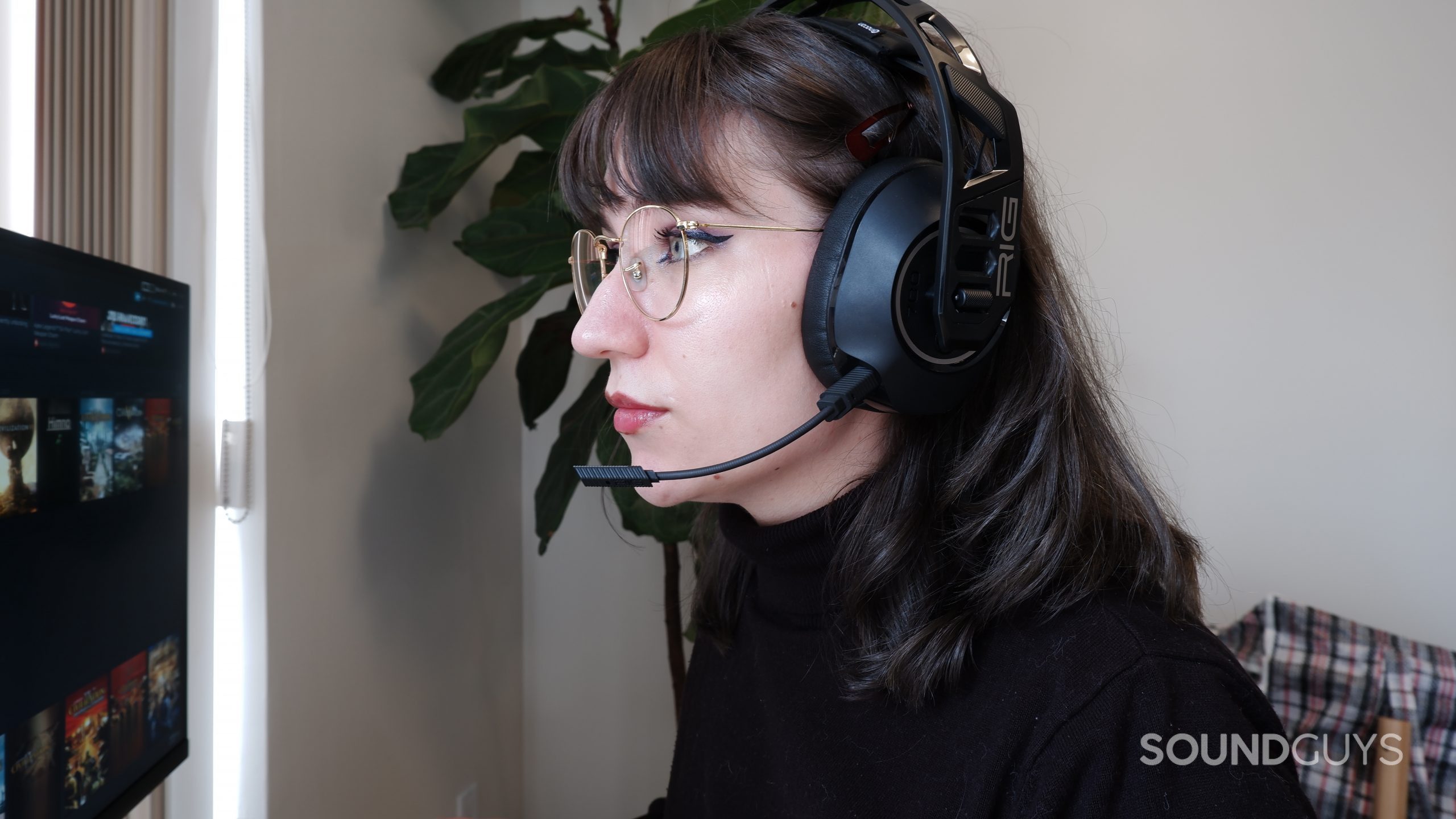 The RIG 700 PRO HS on the author's head.
