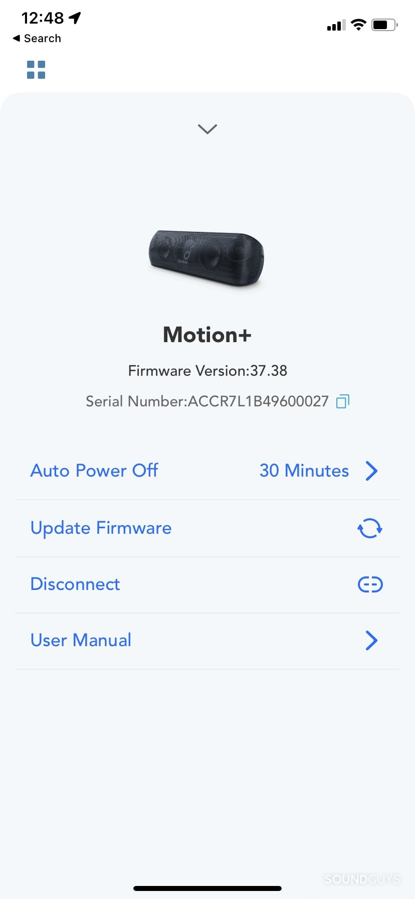 Anker Soundcore Motion+ app details