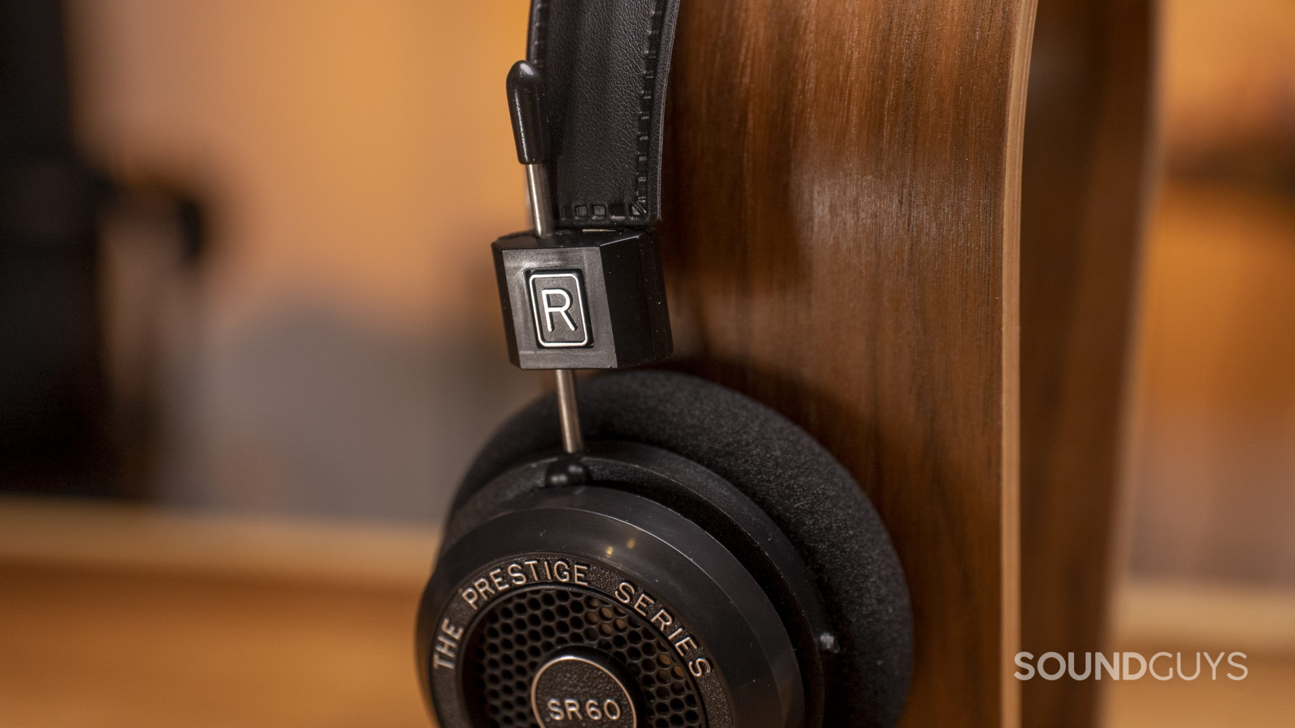 The Grado SR60x doesn't have a traditional slider, rather, it uses a smooth metal friction rod.