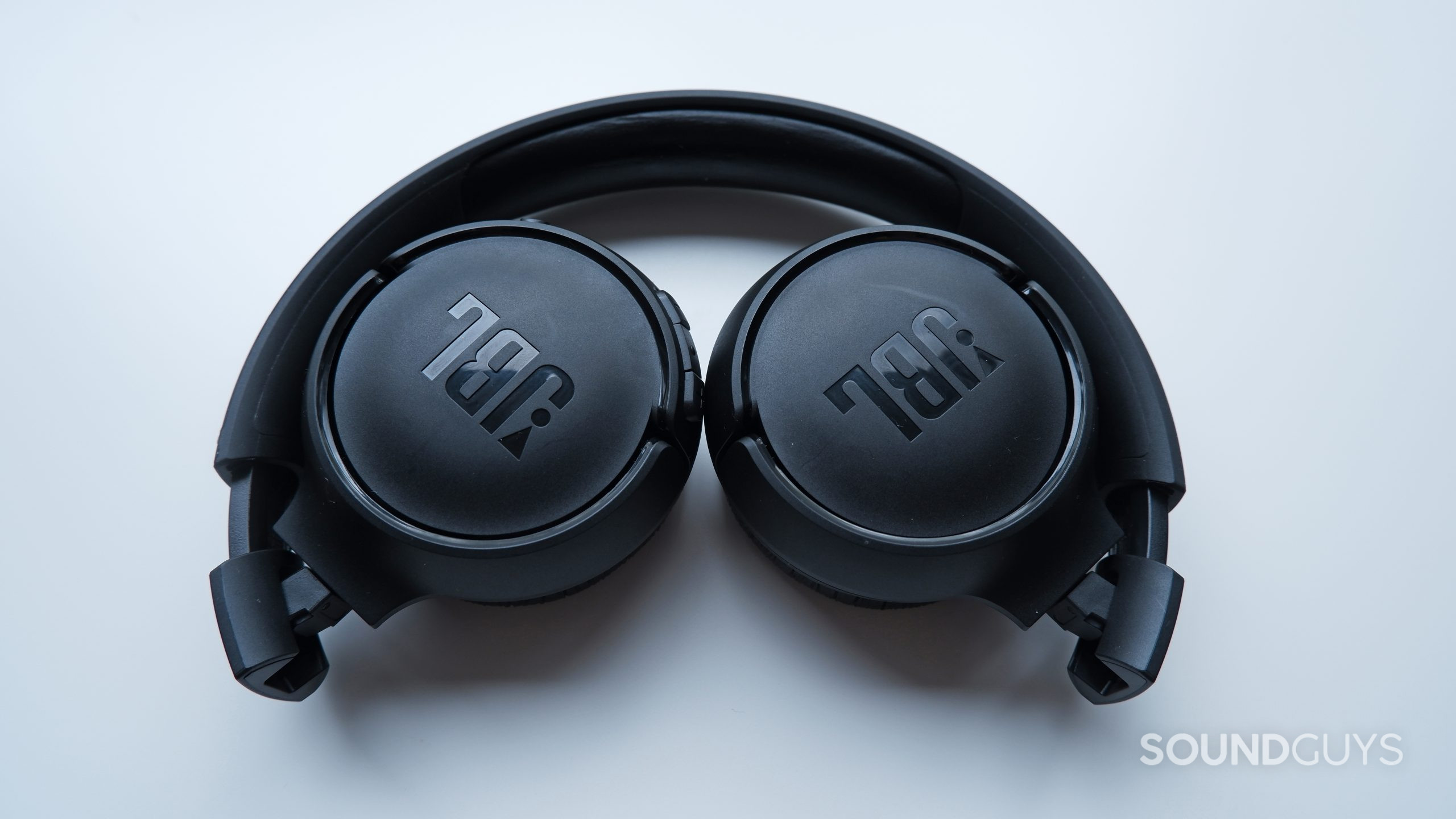 The JBL Tune 510BT, folded into its compact position.