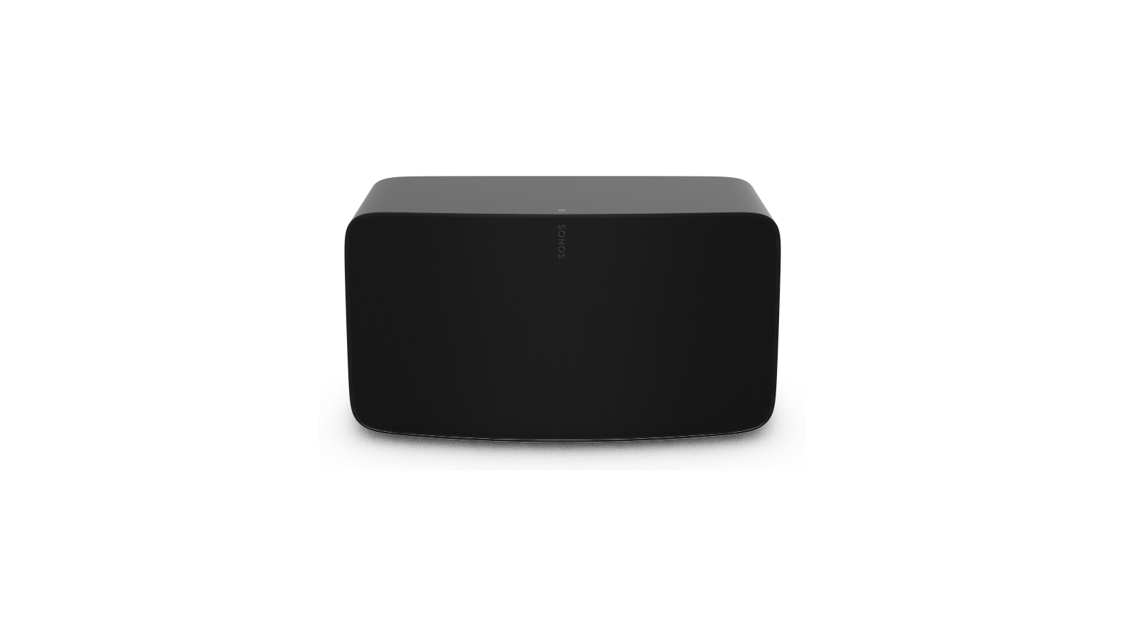 A product image of a black Sonos Five speaker shown from the front against a white background.