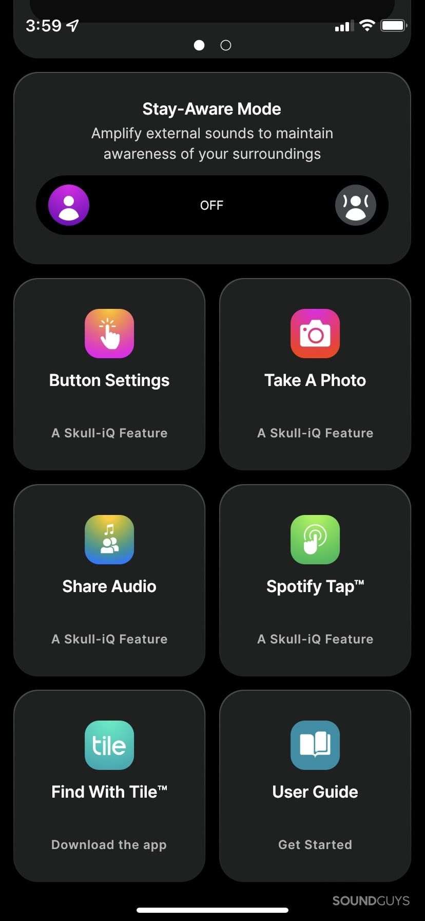 Skullcandy Grind True Wireless Earbuds app options