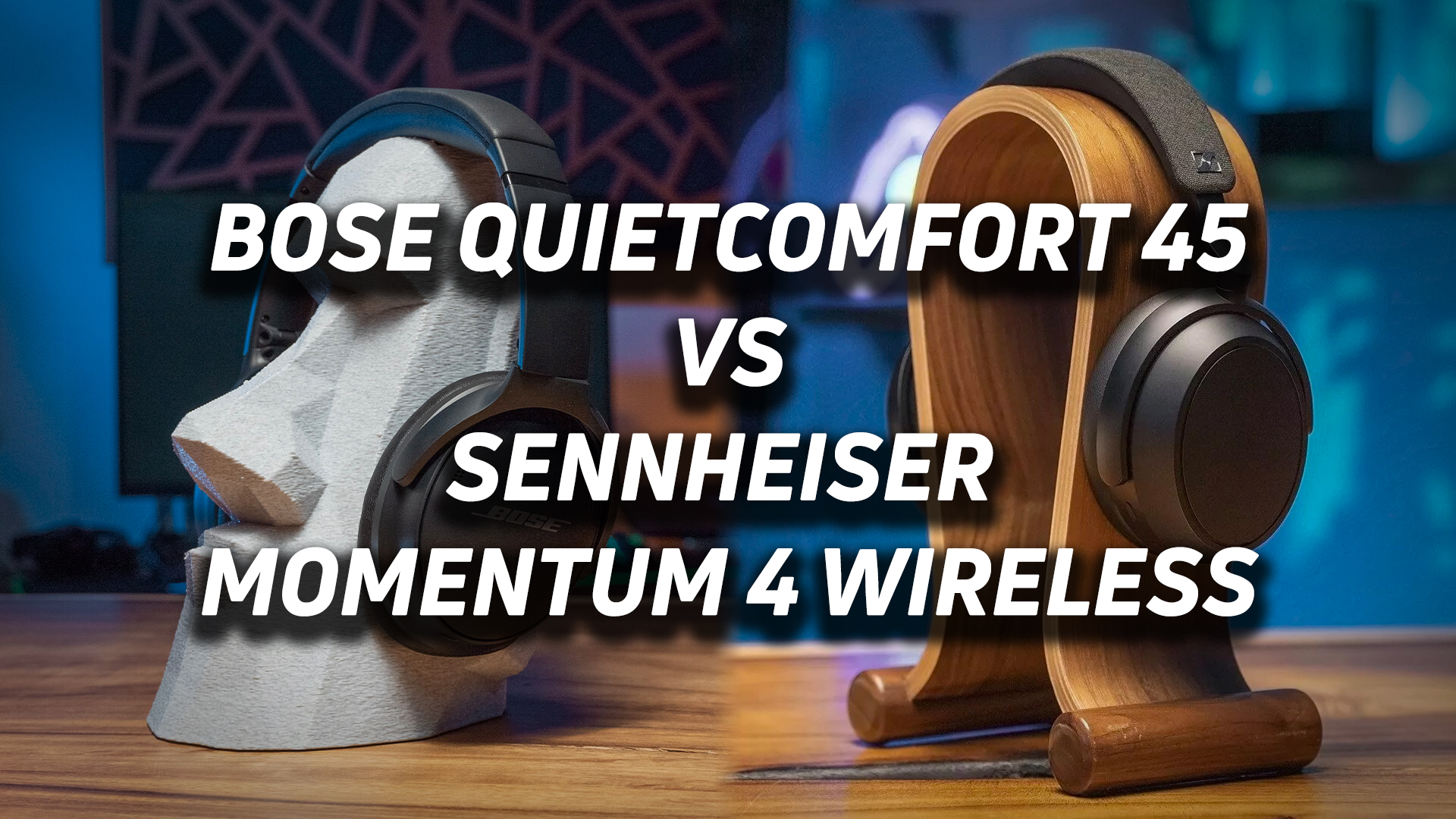 The feature image for the Bose QuietComfort 45 vs Sennheiser MOMENTUM 4 Wireless.