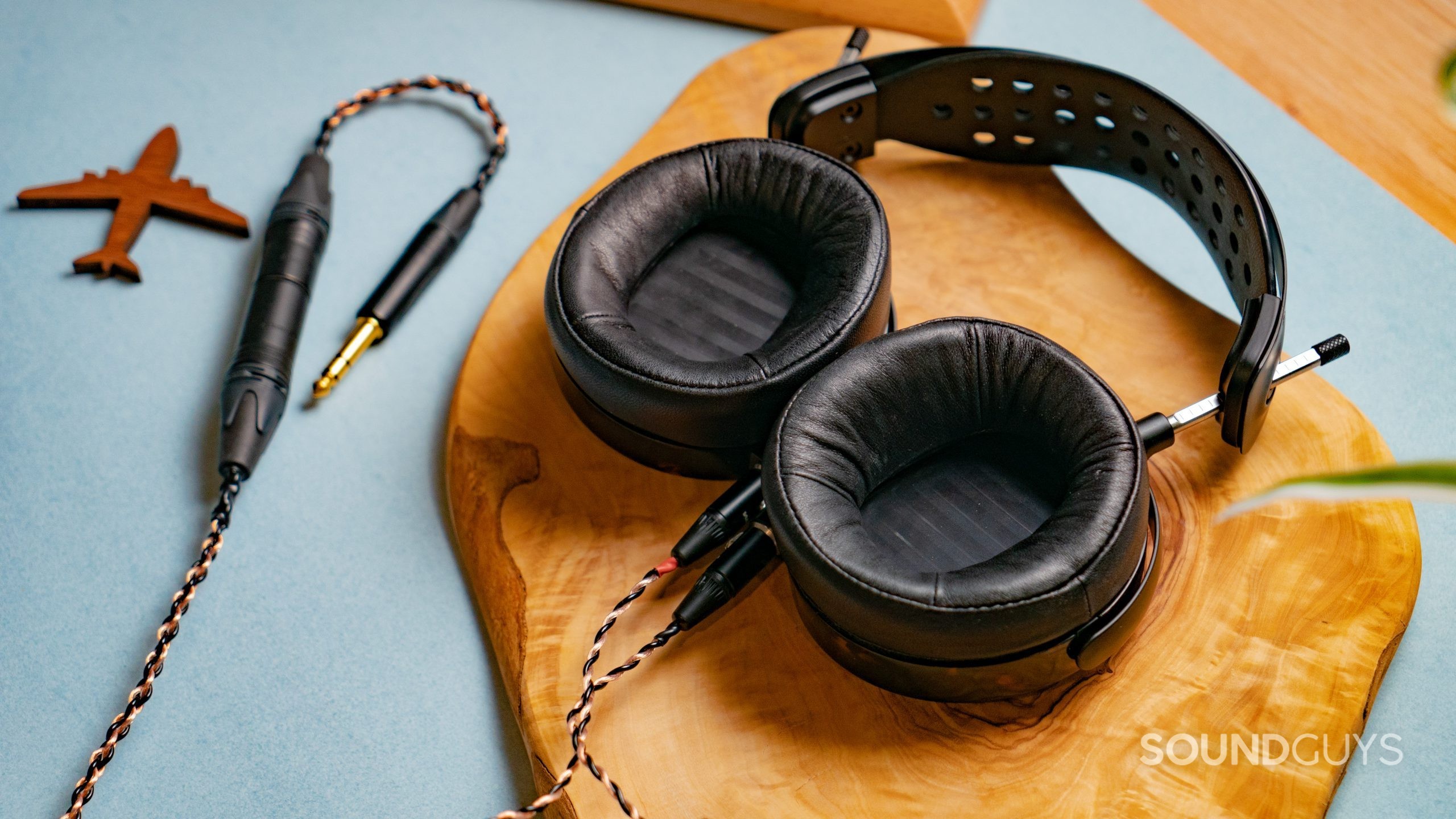 Audeze LCD - 5 Ear Pads Audeze LCD-5 showing detail inside the ear cups