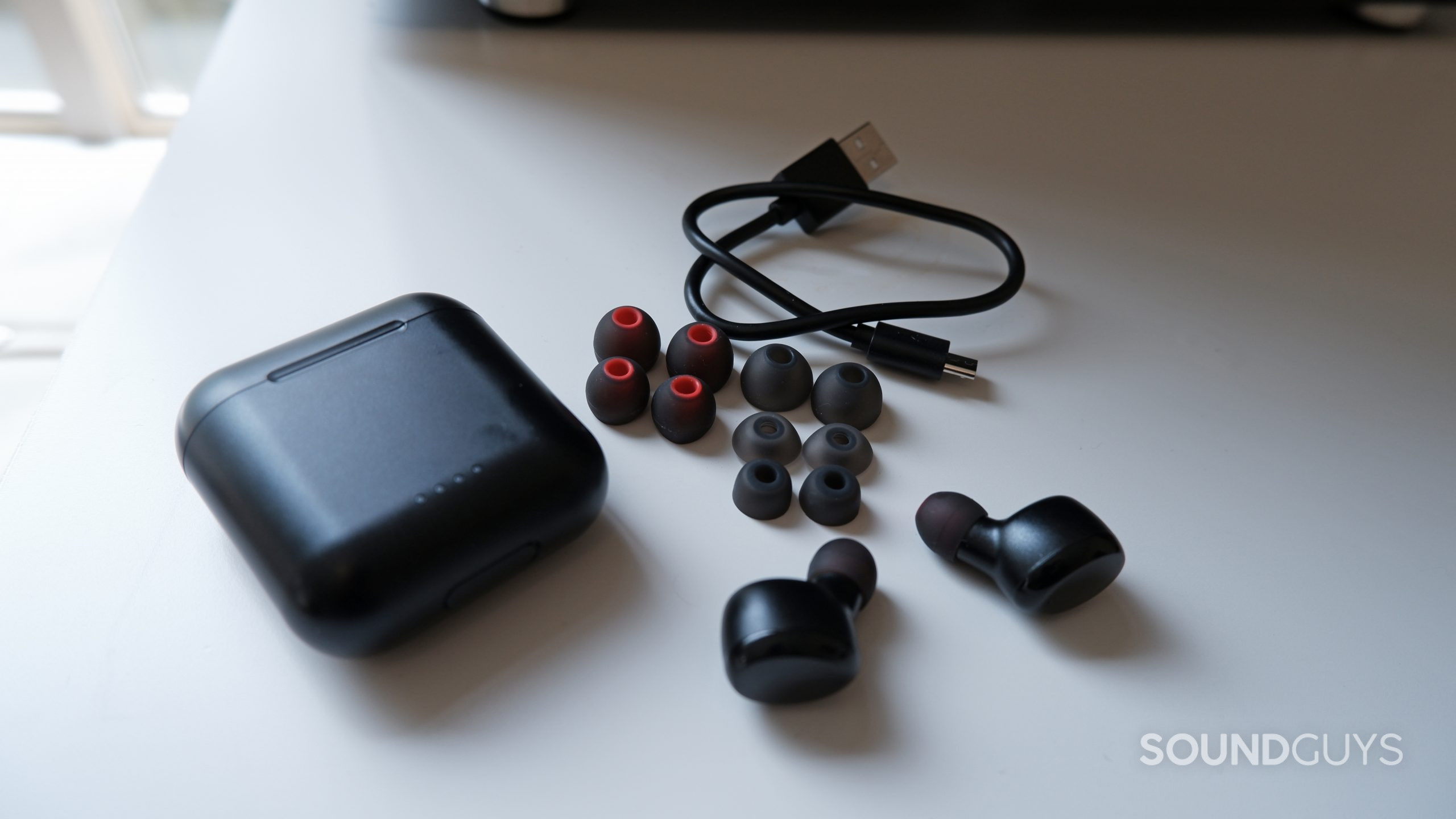 T6 True Wireless Earbuds Bluetooth 5.3 Headphones Touch Control with  Wireless Charging Case IPX8 Waterproof Stereo Earphones in-Ear Built-in Mic