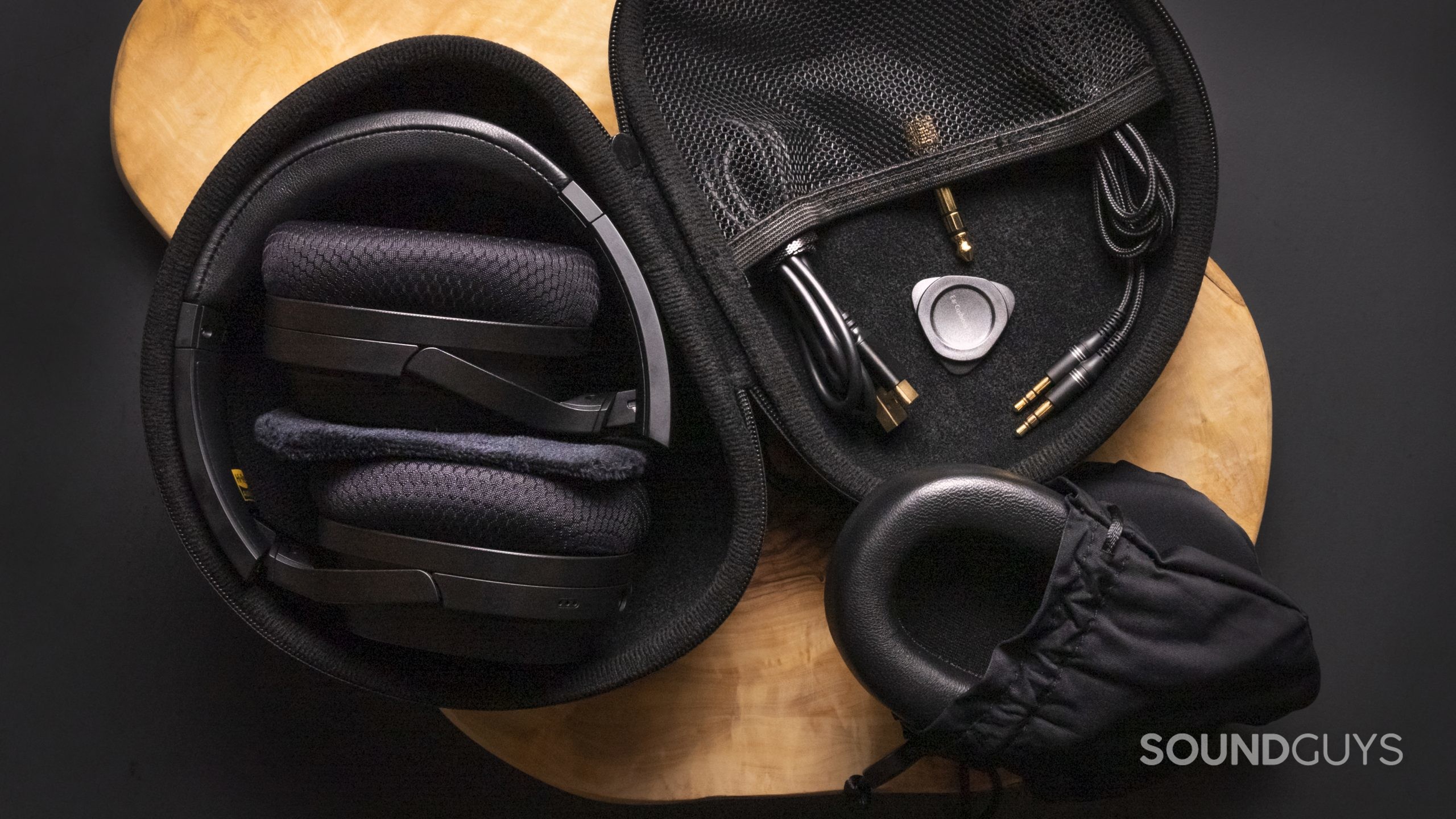 Edifier Stax Spirit S3-Detail Flatlay Accessories 2 Edifier Stax Spirit S3 detailed flatlay accessories.