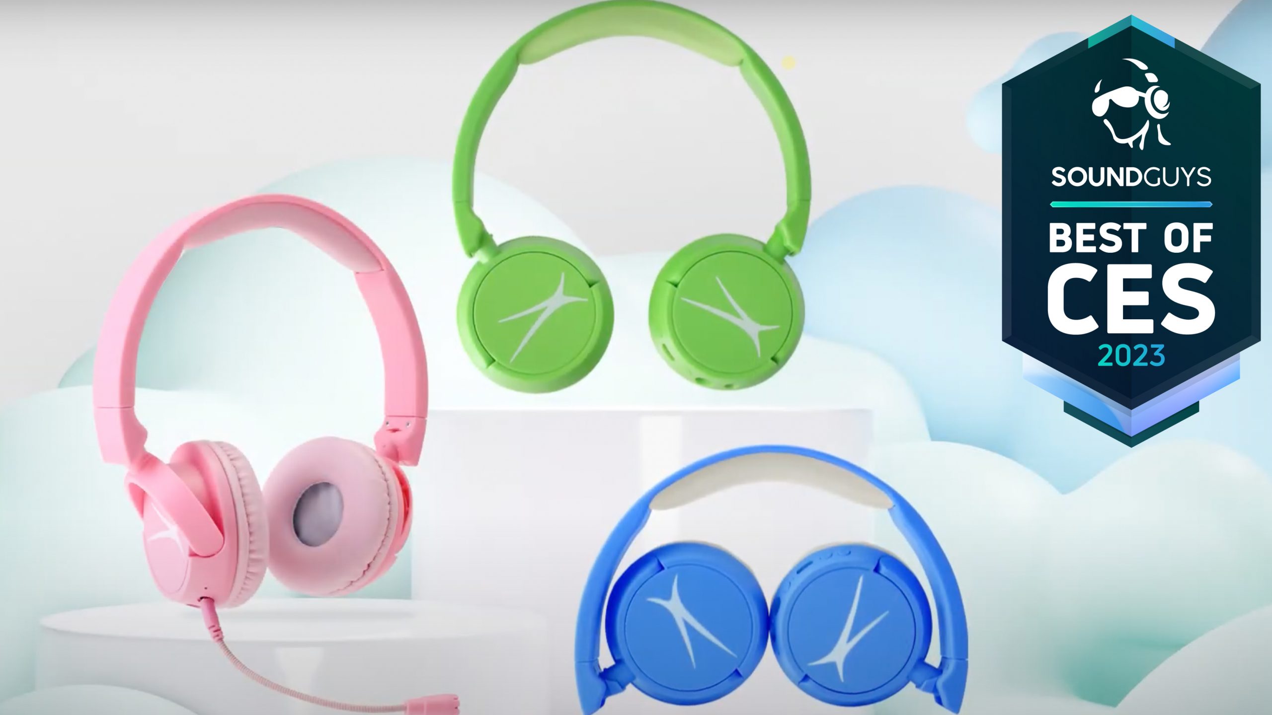 A product rendering of new Altec Lansing kids headphones.