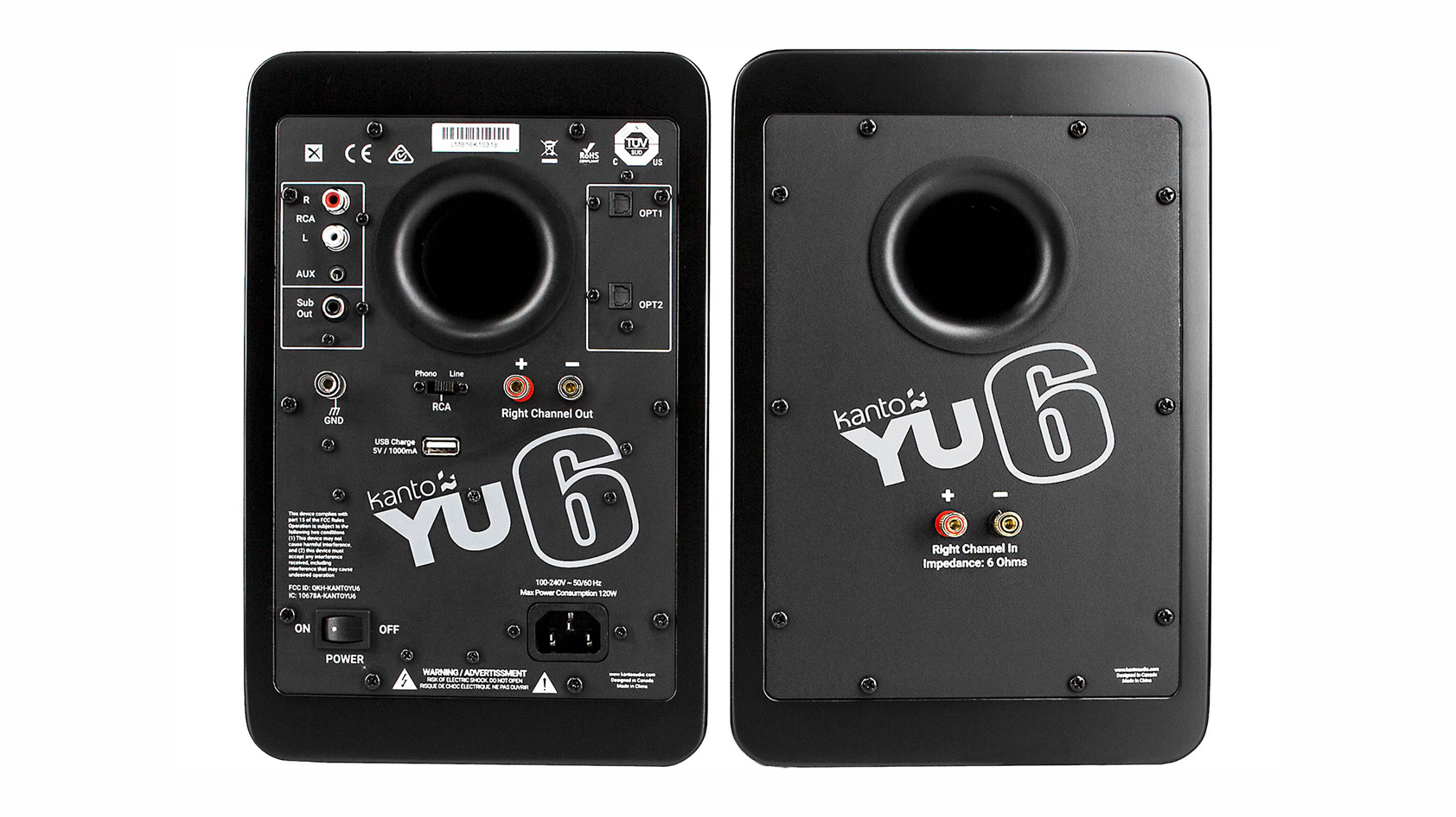 The Kanto YU6 in black shown from the back.