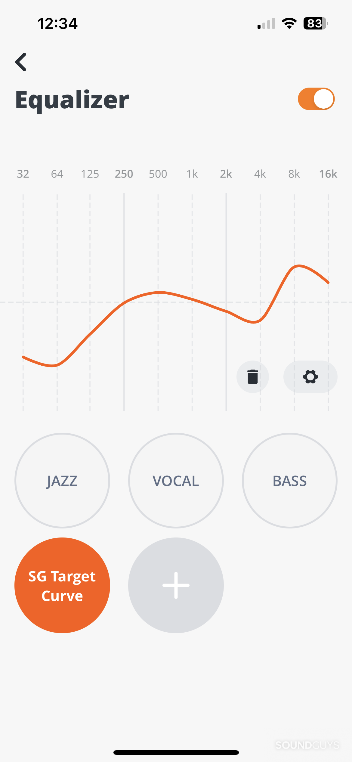 JBL Endurance Peak 3 Headphones app equalizer