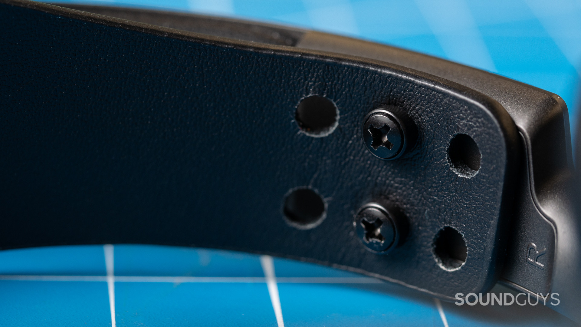 The screws holding in the strap anchors of the Audeze Maxwell.