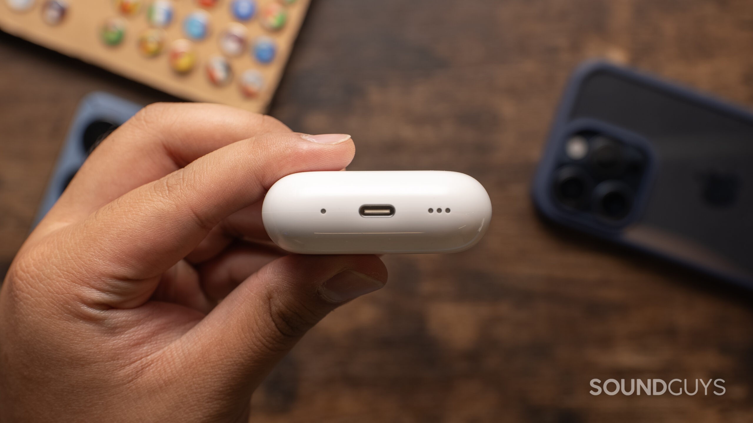 The Apple AirPods Pro (2nd Generation) have a USB-C port to charge the case.