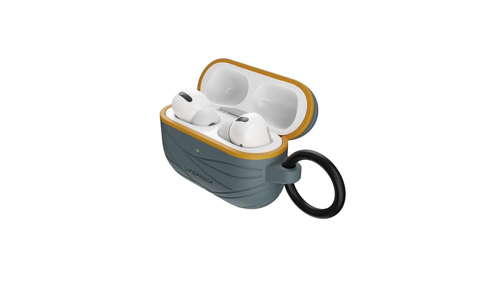 LifeProof Eco AirPods case shown with the buds included.