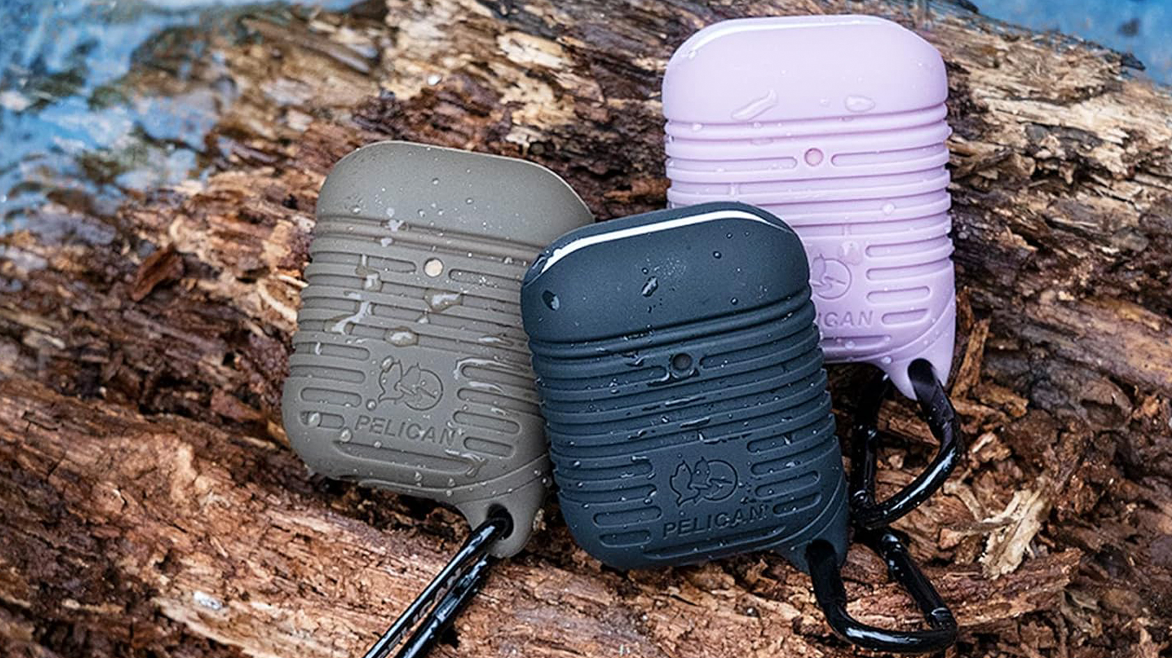 The Pelican Protector cases shown in three colors.