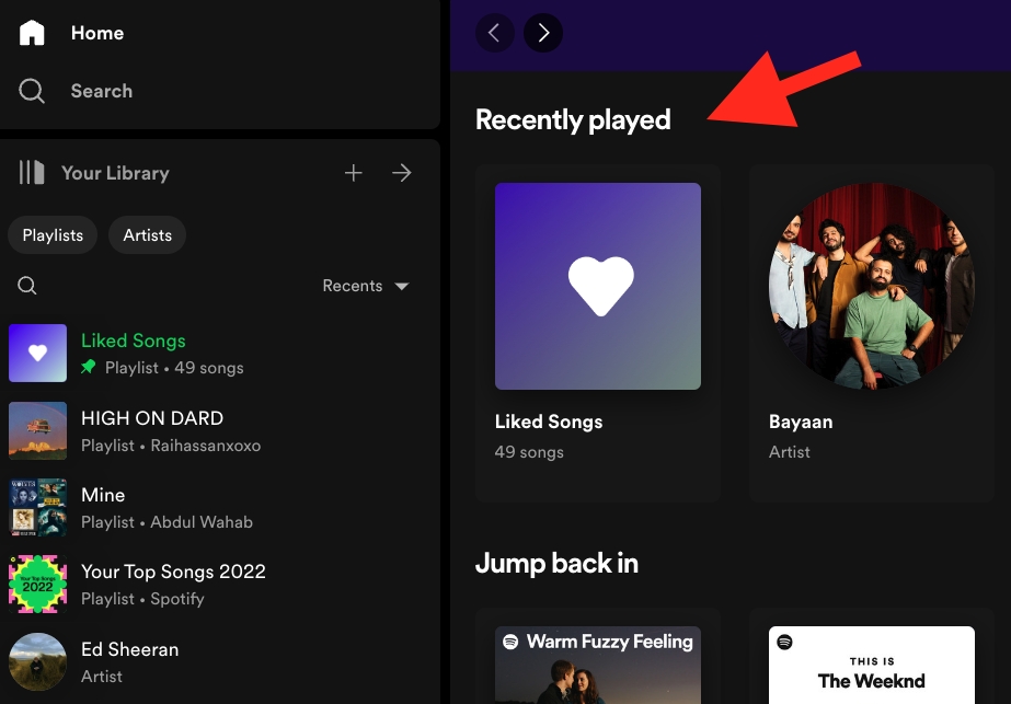How to find Your Top Artists on Spotify - step 2