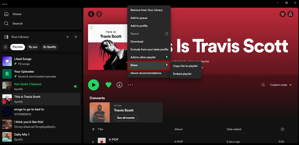 How to Send a Spotify Playlist