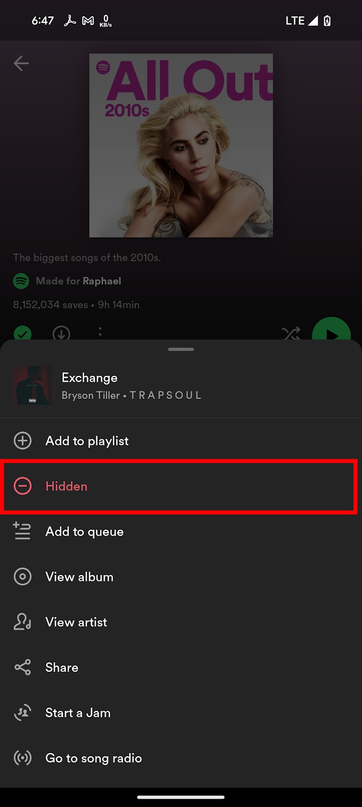 Spotify audio options