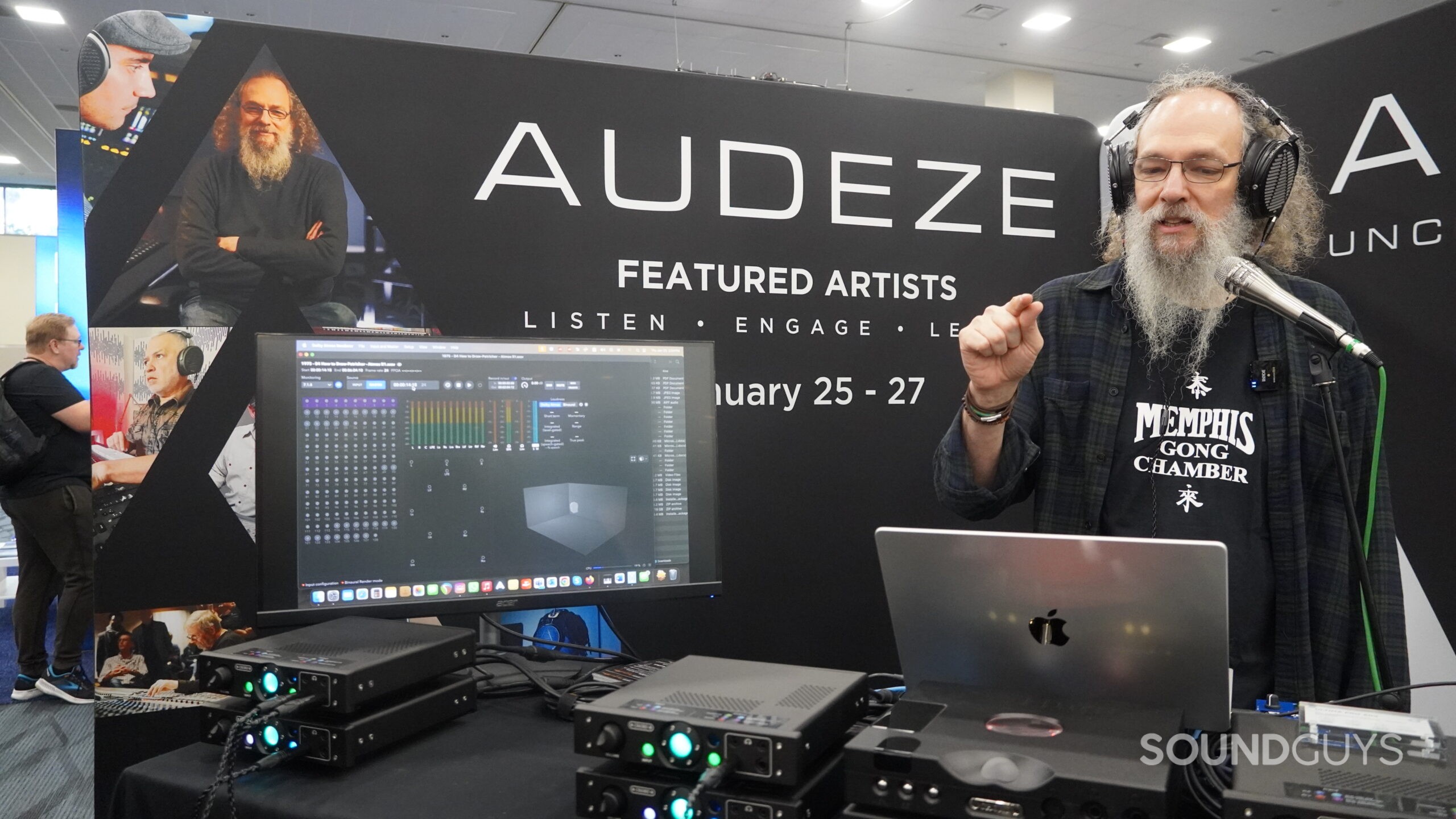Andrew Scheps NAMM 2024 explaining how me mixes with Spatial Audio in Dolby Atmos Renderer.