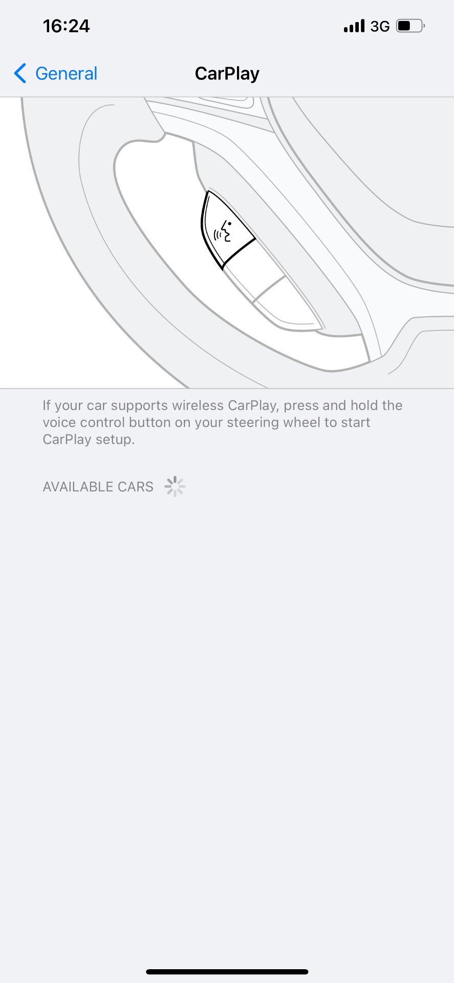 iOS CarPlay settings