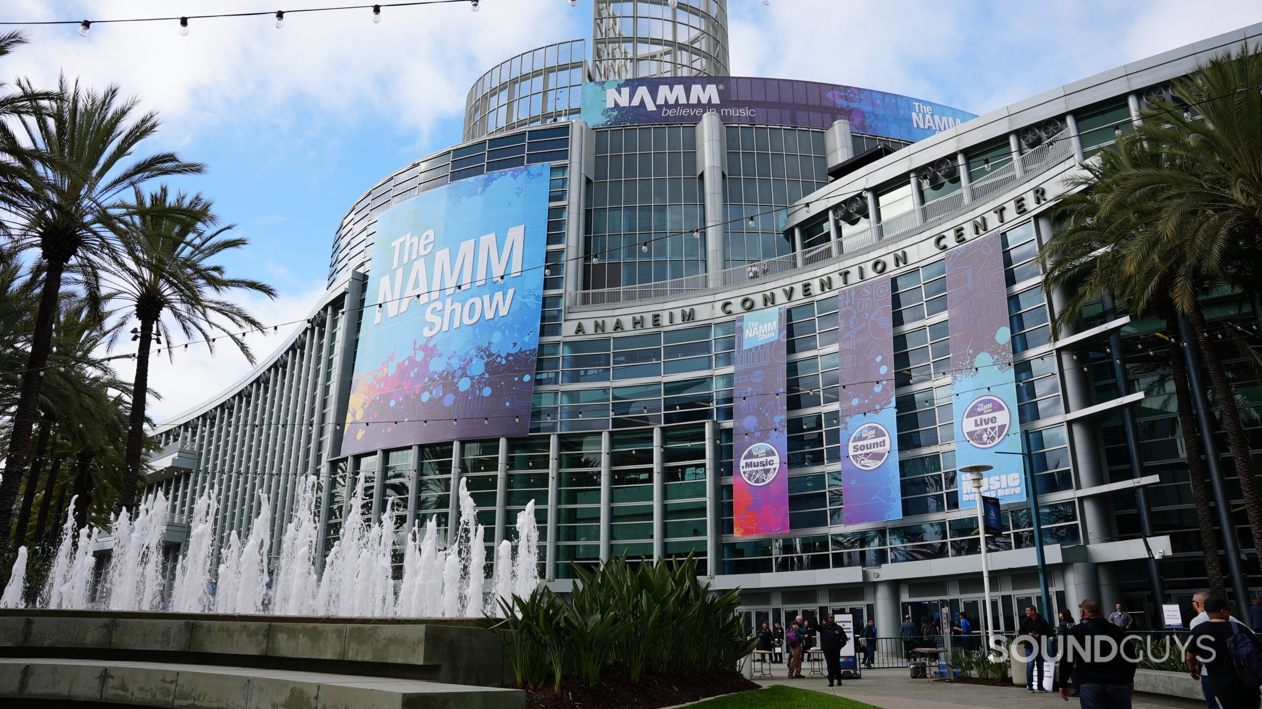 The entrance of the NAMM convention.