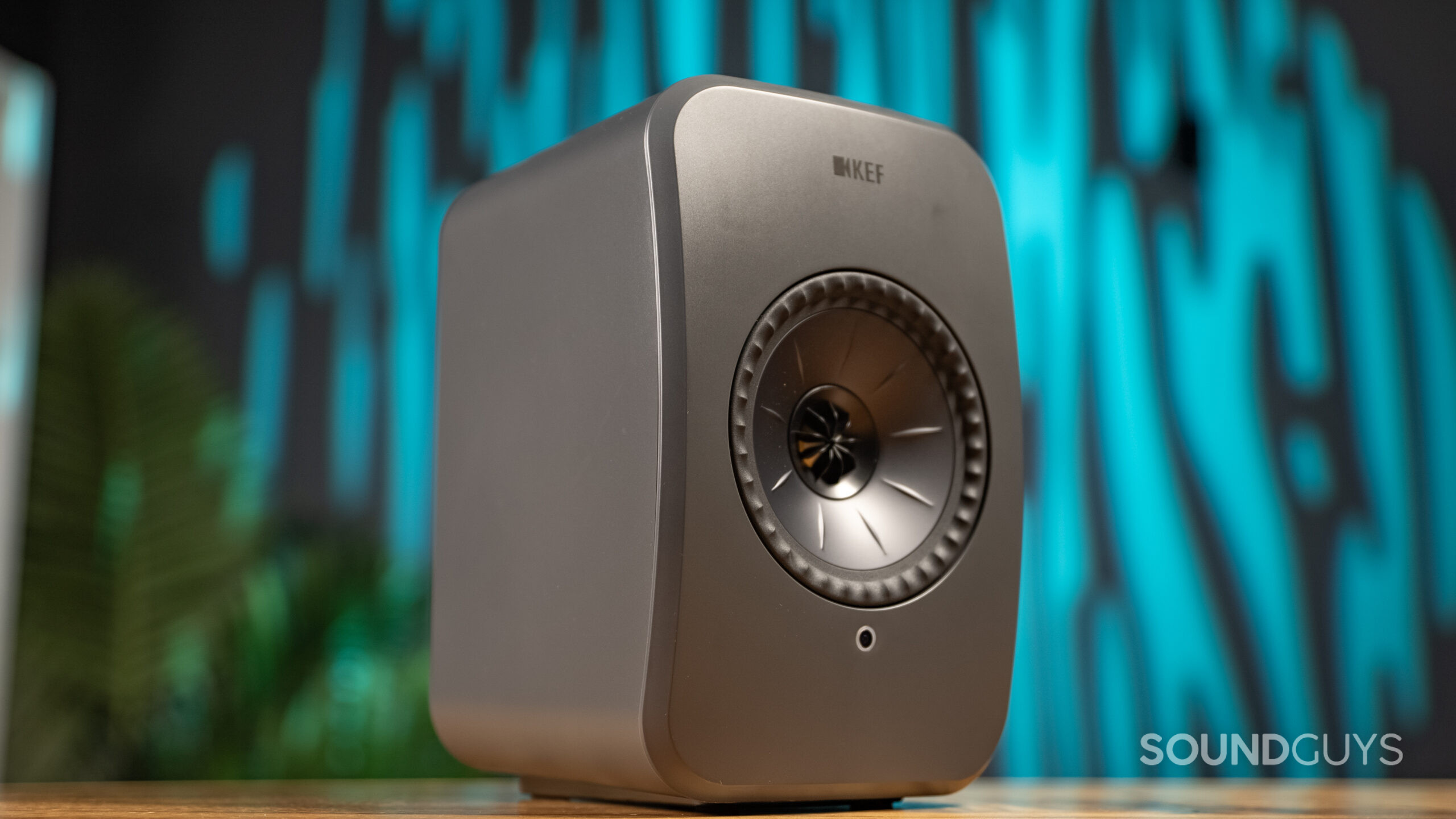 KEF LSX II LT one speaker front KEF LSX II LT one speaker front
