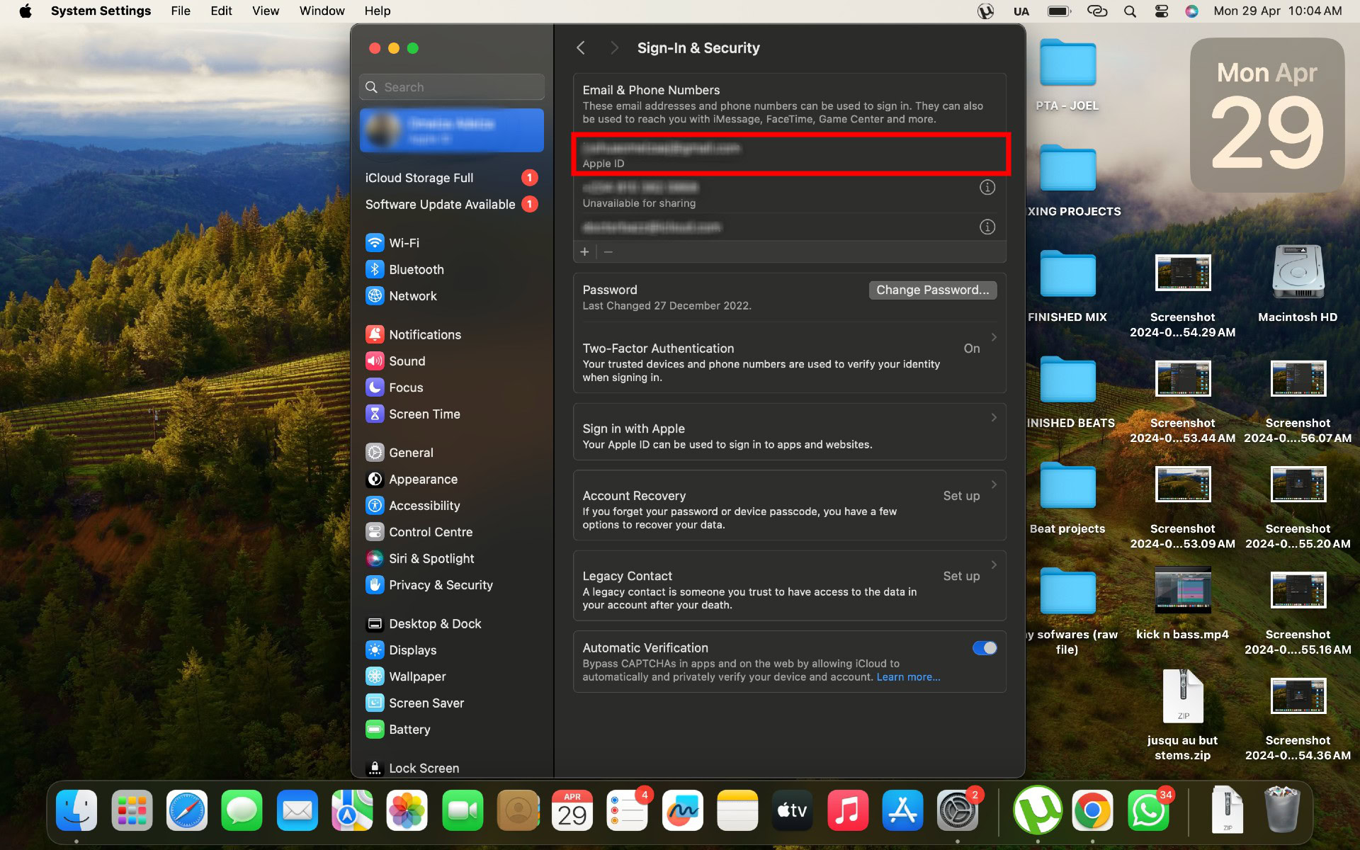 MacOS security settings