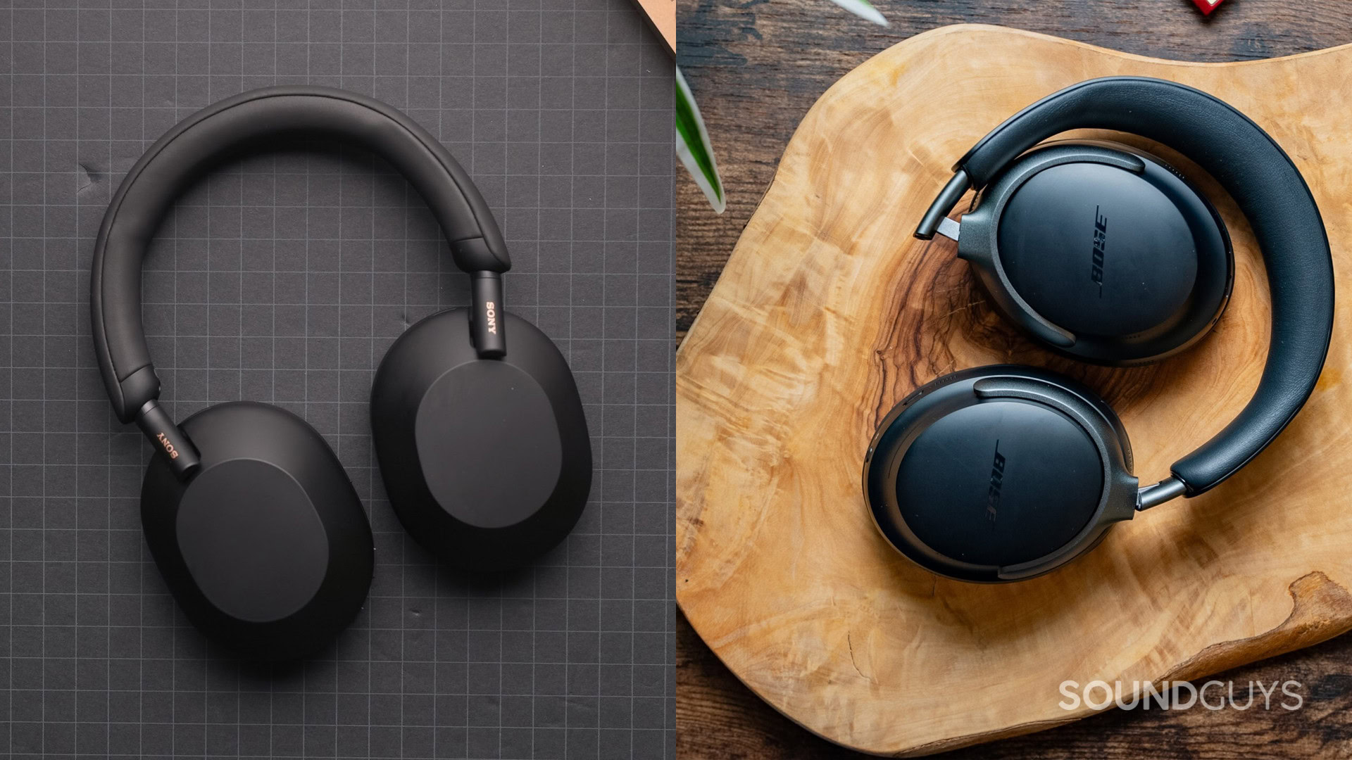 Sony WH-1000XM5 and Bose QuietComfort Ultra Headphones