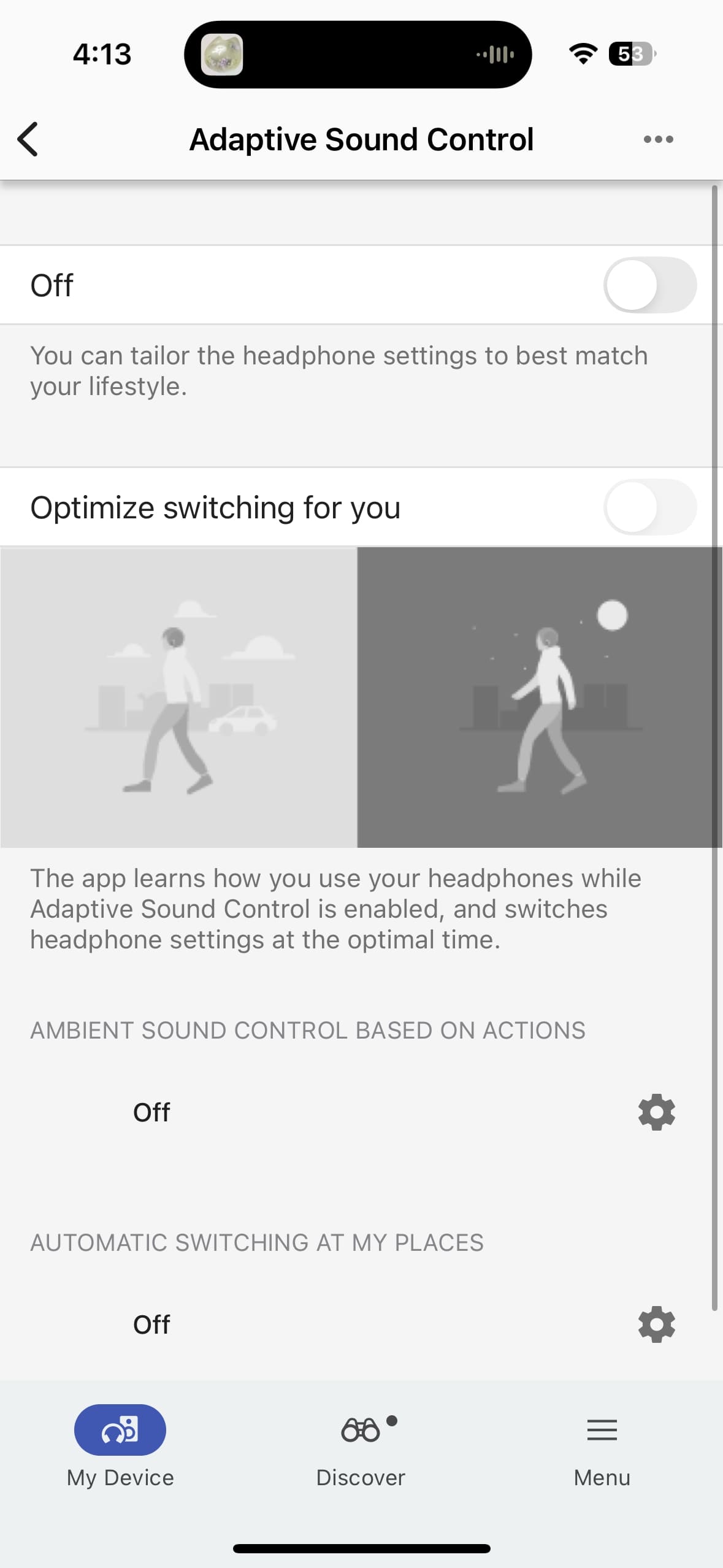 Sony WF-C710N sound connect app adaptive sound control.