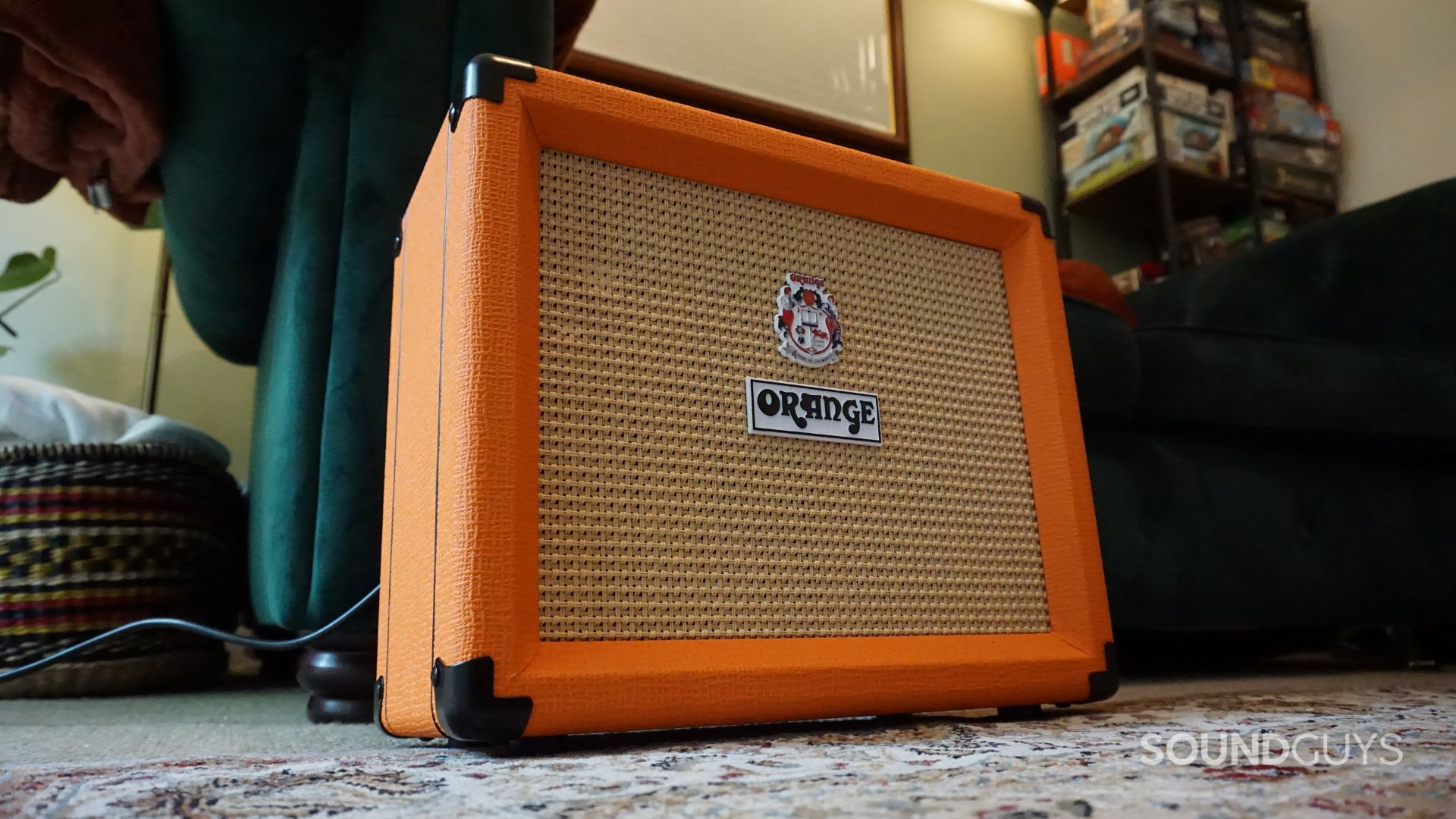 Orange-Crush-20RT A photograph of the Orange Crush 20RT practice amp.