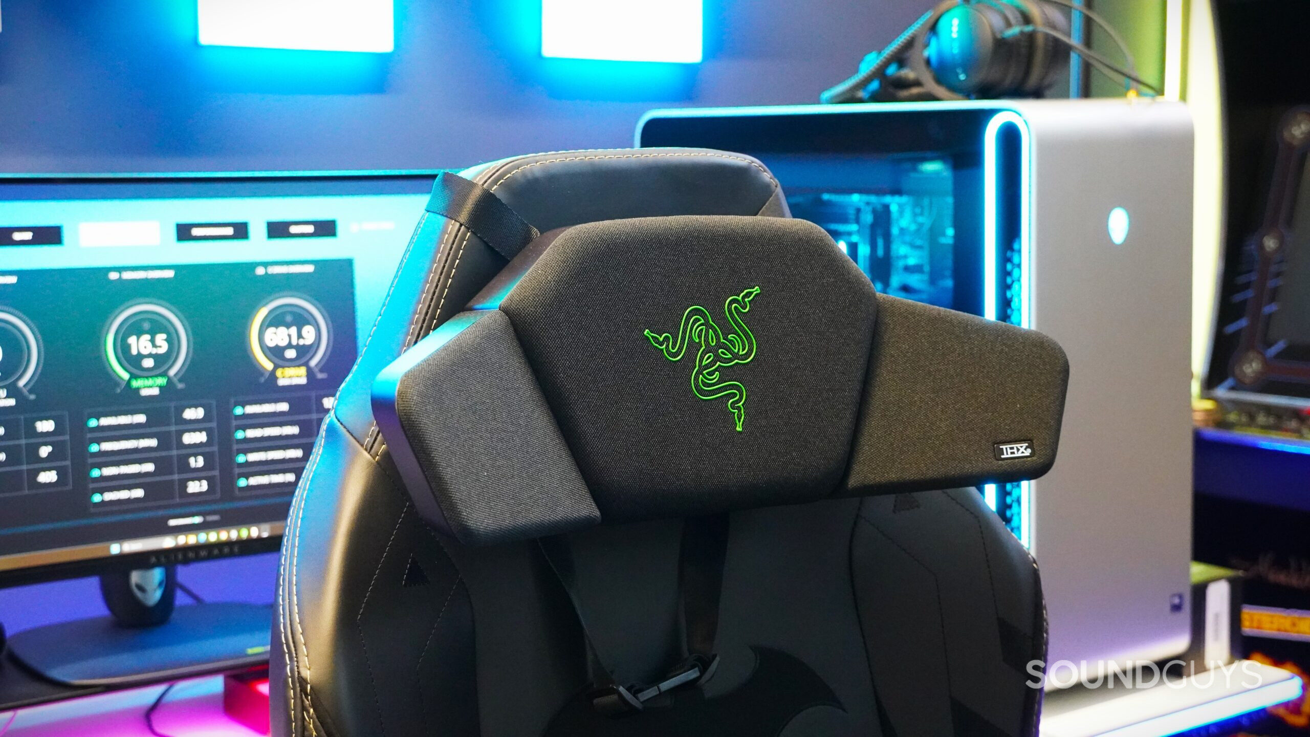 Razer Clio speaker on chair Razer Clio speaker on chair