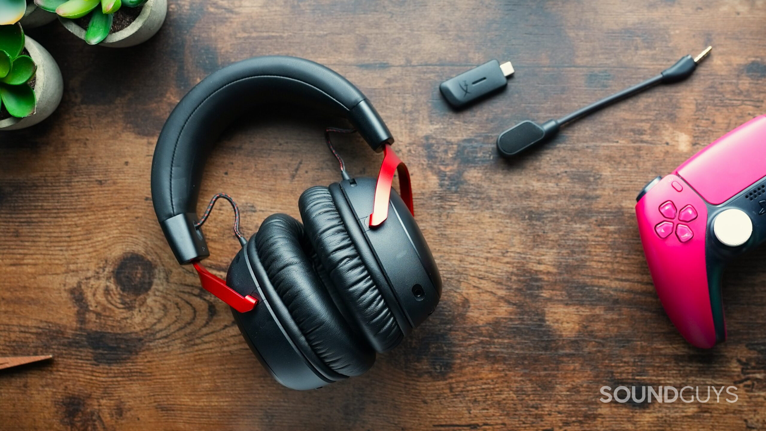 hyperx cloud 3 s on table hyperx cloud 3 s on table with dingle and boom mic
