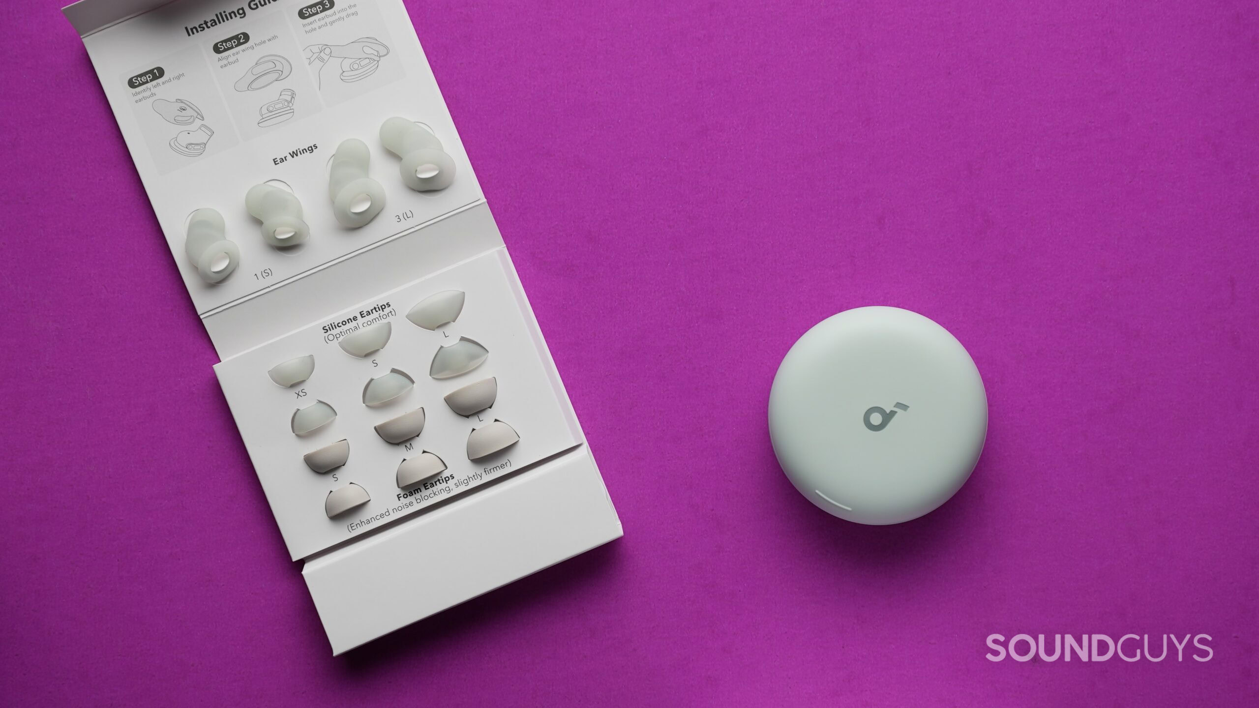 soundcore sleep a30 eartips and wings