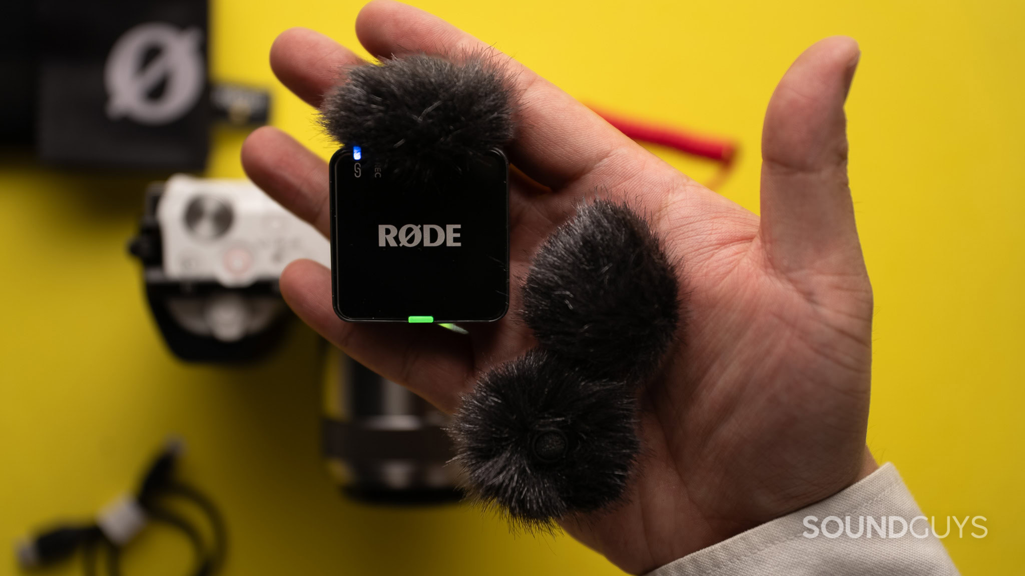 Rode Wireless GO Gen 3 with wind furry.