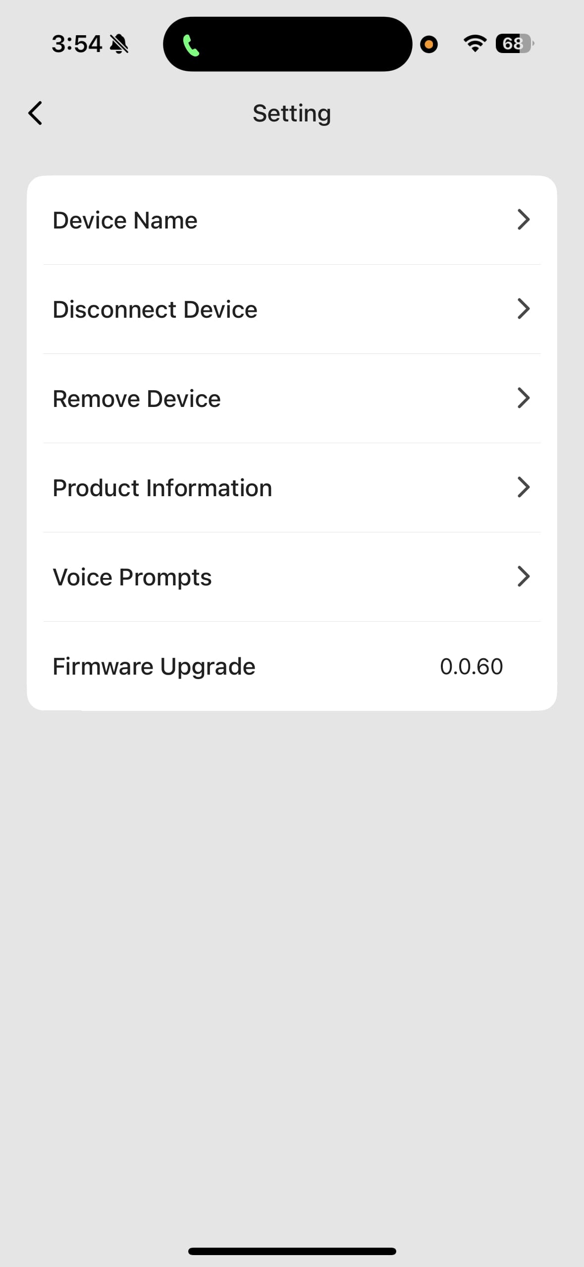 OneOdio Focus A6 app detailed settings.