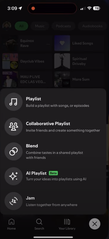 Spotify Create Button New Spotify create button.