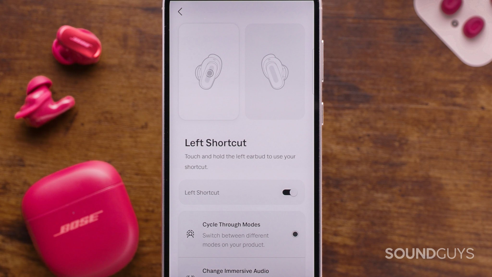 Bose QuietComfort Ultra (gen 2) Shortcuts