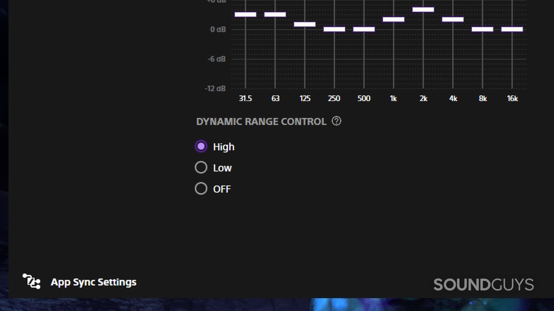Sony Inzone app Dynamic Range Control Sony Inzone app Dynamic Range Control