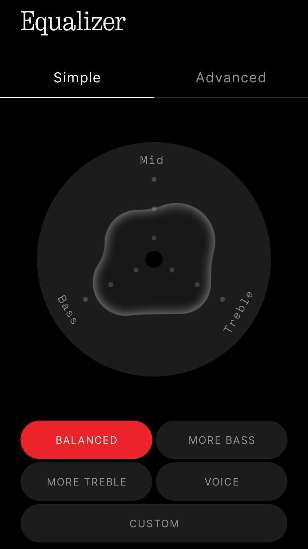 Screenshot of the Nothing app while connected to the Nothing Ear (3)