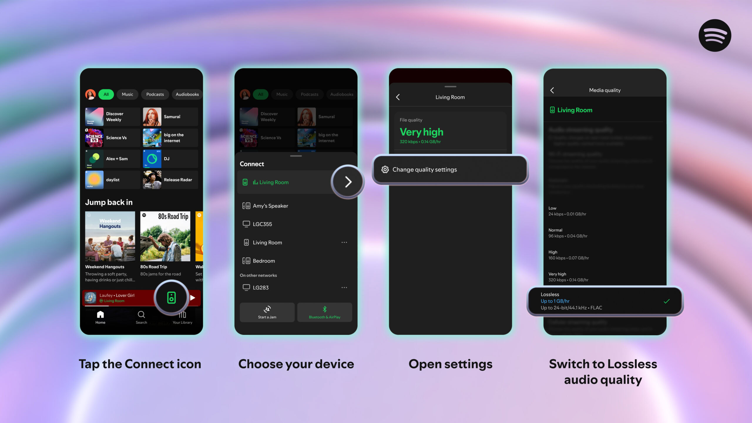 How to enable lossless audio in Spotify