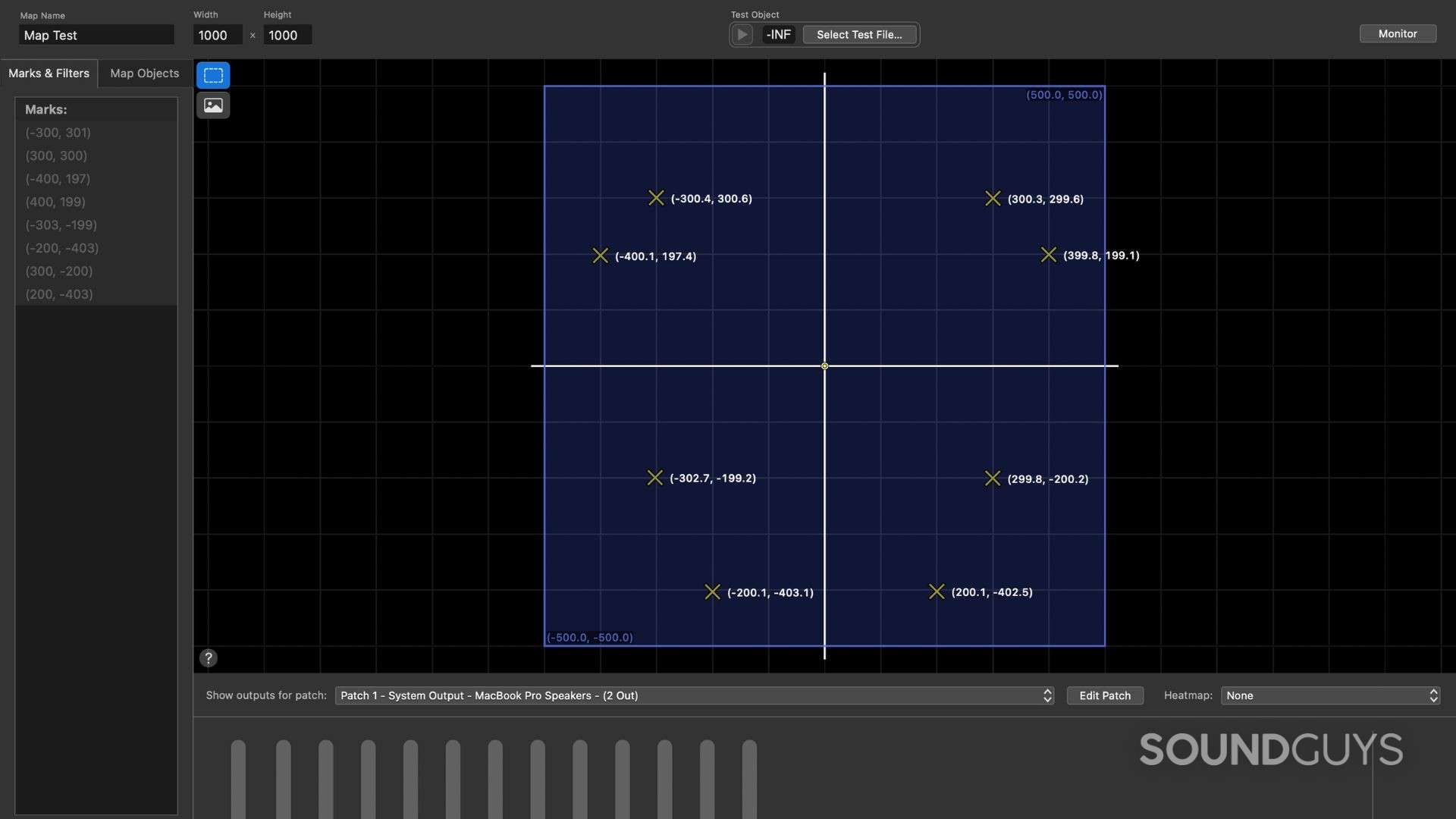 A screenshot of the QLab 5.5 Object Audio suite.