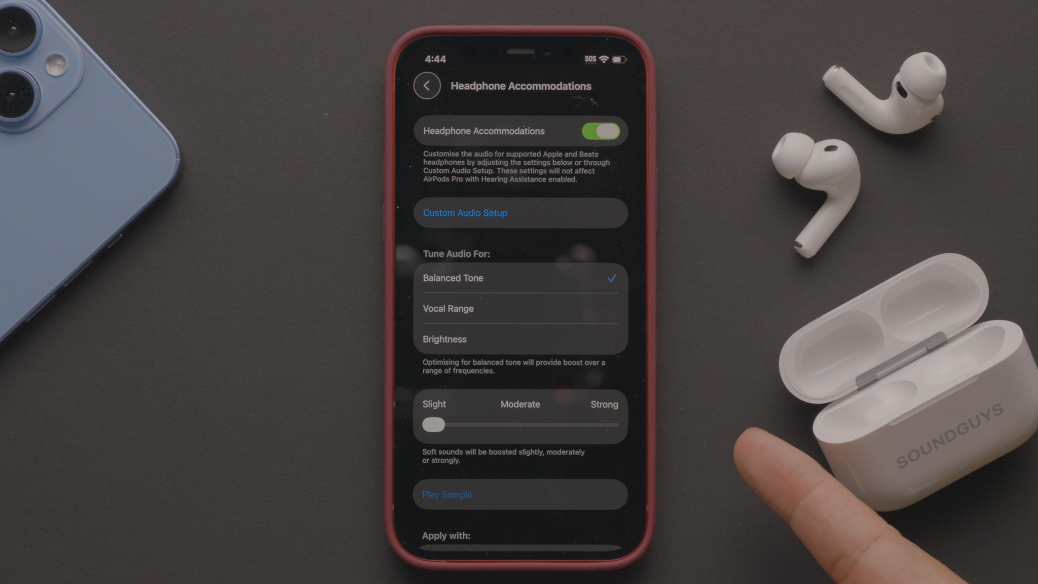 Headphone accomodation settings on the AirPods Pro 3 Headphone accomodation settings on the AirPods Pro 3