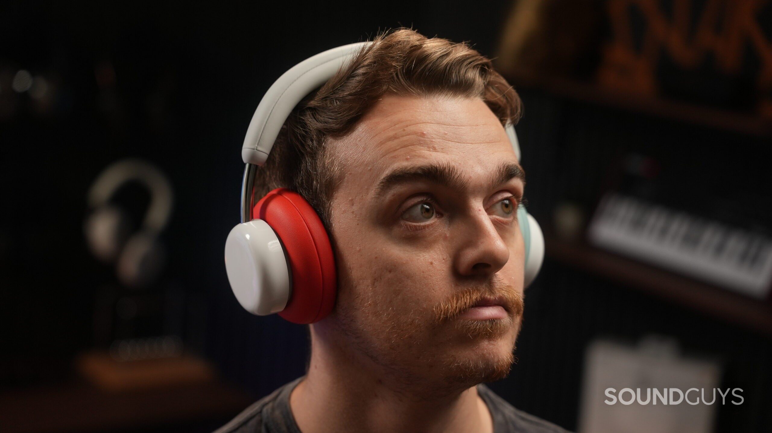 a man wearing cmf headphone pro a man wearing cmf headphone pro