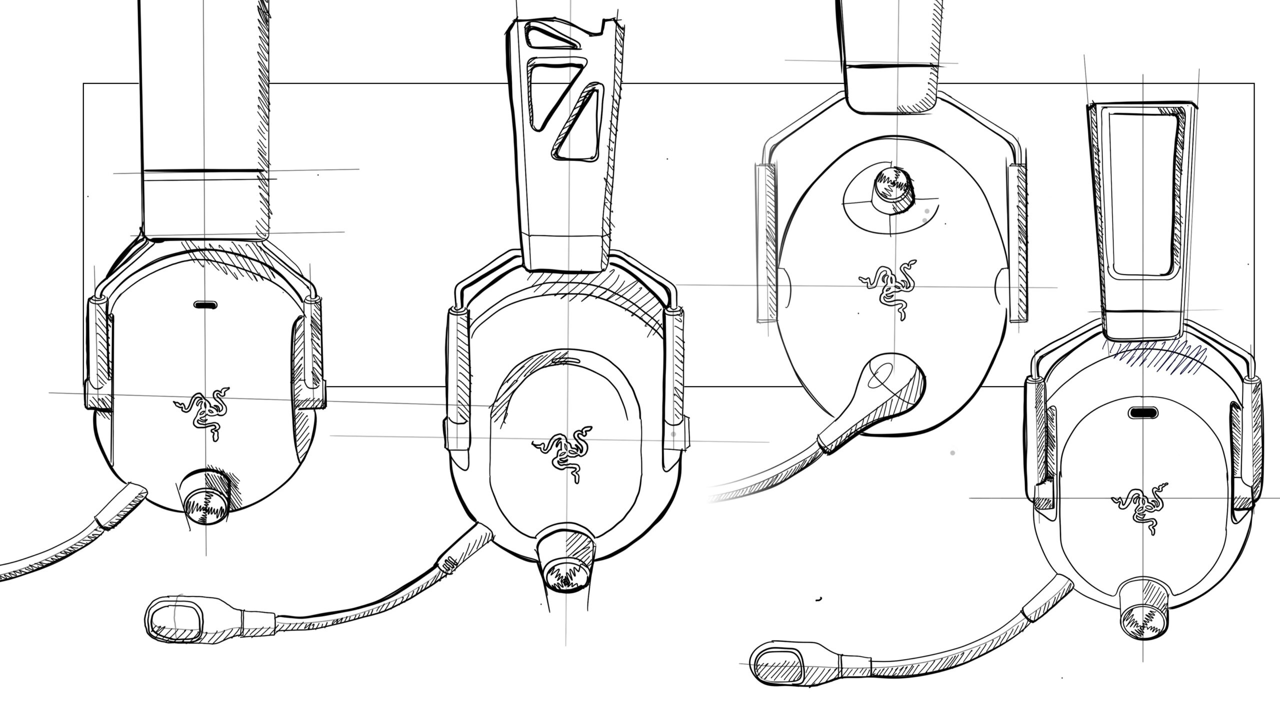 D5 razer blackshark v3 pro blueprints concept art