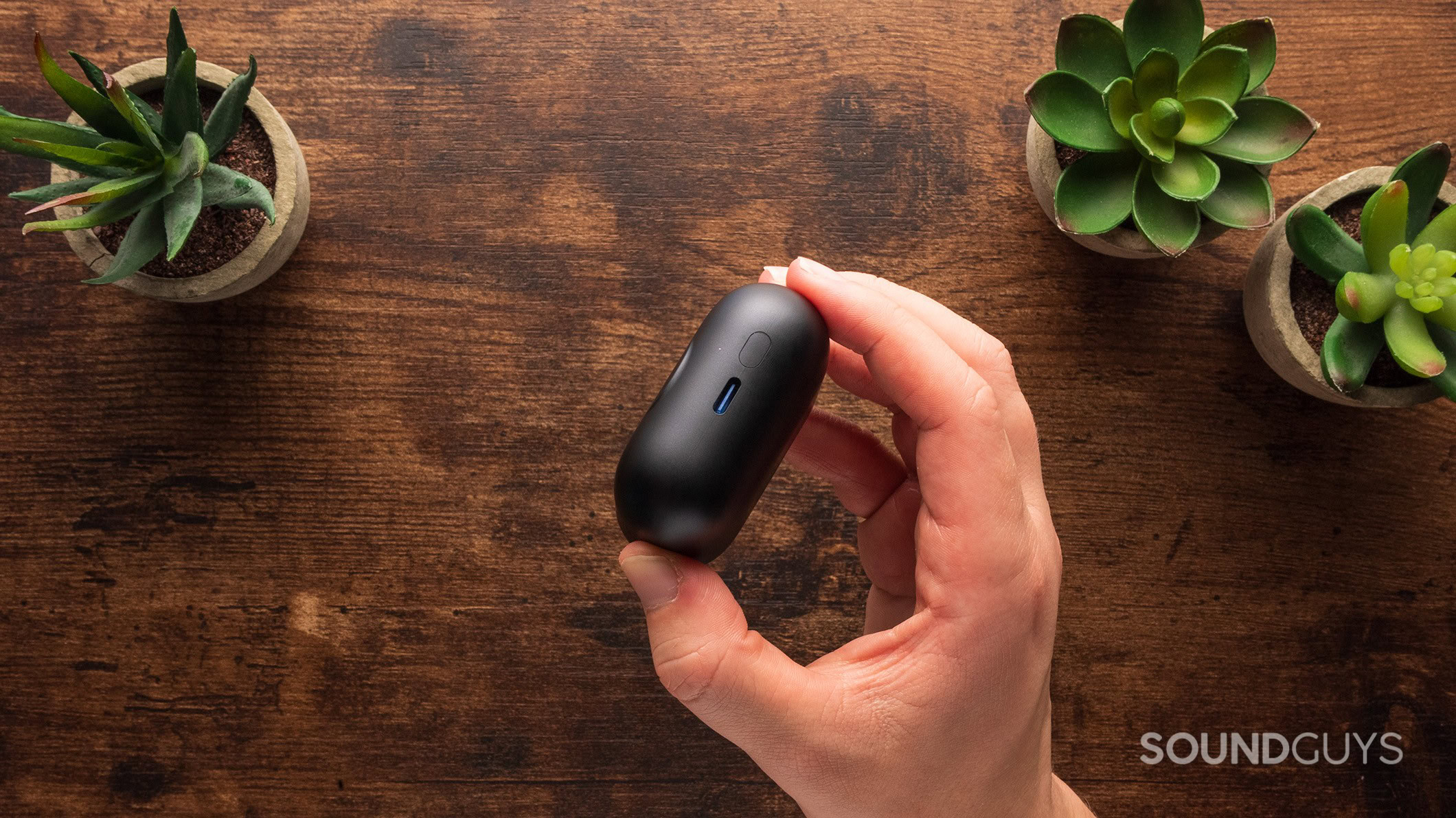 EarFun Air Pro 4 plus charging case EarFun Air Pro 4+ charging case USB-C port.