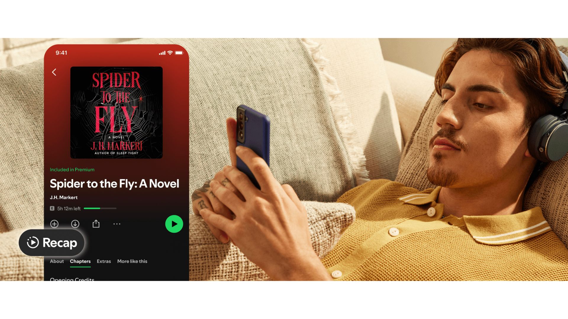 A screenshot of the Spotify Recap feature being used.
