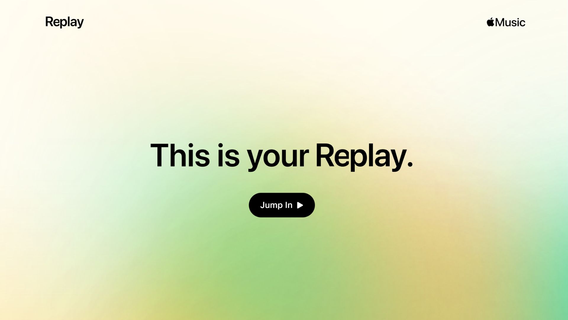 A screenshot of Apple Music Replay.